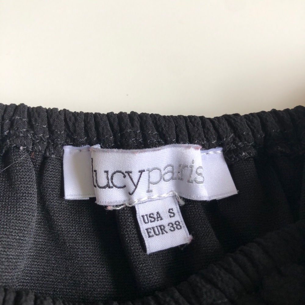 Lucy Paris LBD off the shoulder ruffle dress - Picture 4 of 5